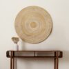 Handcarved Round Wheel Wood Wall Decor