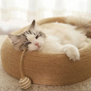 Large Space Sisal Cat Scratching Board Cat Bed