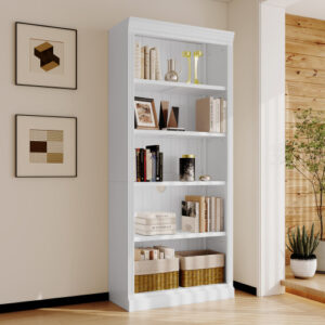 5 Tier Wooden Bookshelf