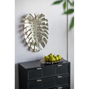 Gold Monstera Leaf Wall Decor