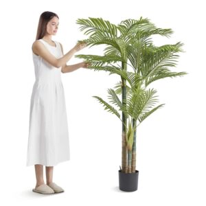 6.5 FT Artificial Gold Cane Palm Tree