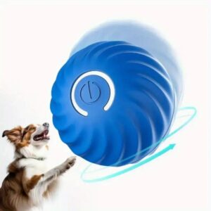 Blue And Orange Pet Bouncing Ball For Cats & Dogs