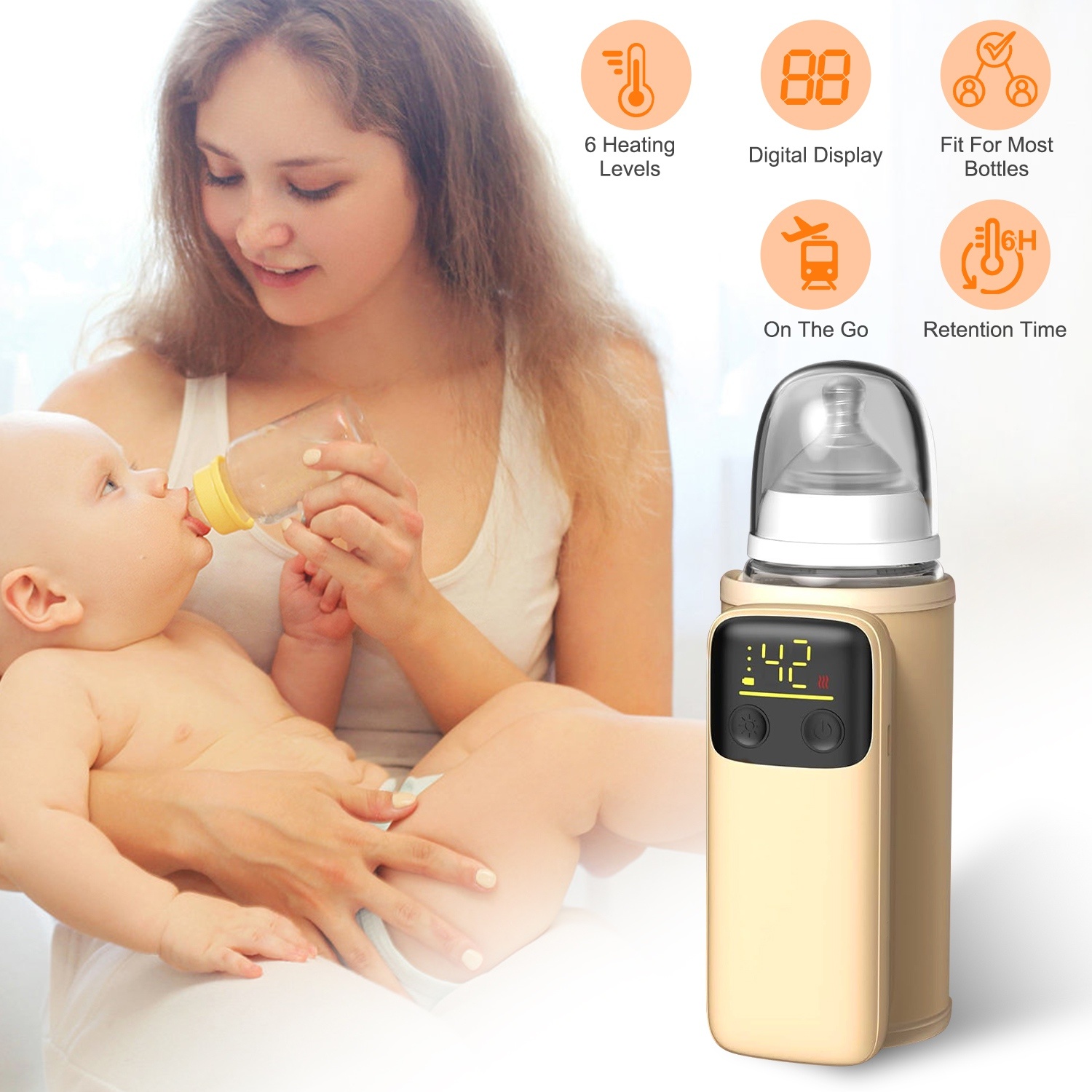 Portable Baby Milk Warmer Bottle