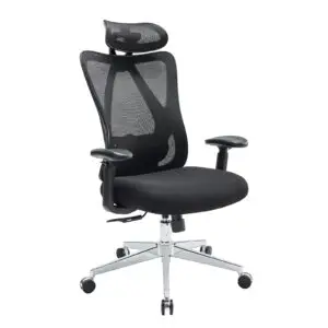 Ergonomic Office Chair – Adjustable PU Leather and Mesh Back Support Chair