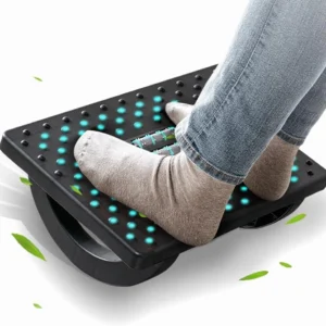 Ergonomic Under Desk Foot Rest with Roller Massager